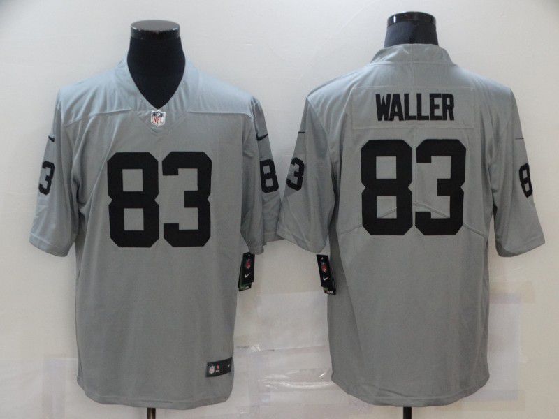 Men Oakland Raiders #83 Waller Grey Nike Vapor Untouchable Limited 2020 NFL Nike Jerseys